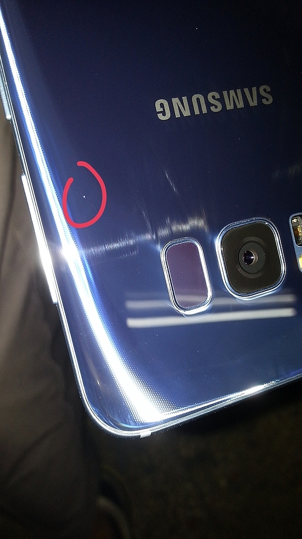 昨日買的全新S8 背蓋玻璃 入塵了! (附圖)