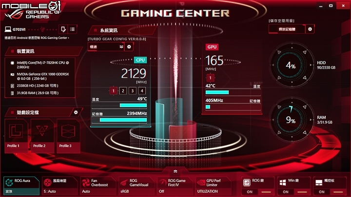 成熟電競之作 ASUS ROG G703 測試報告