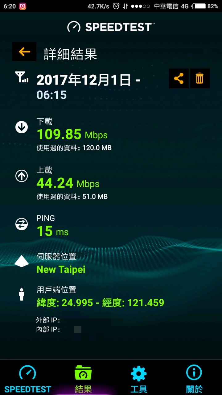 紅米Note4x 網路測速 破百 神速