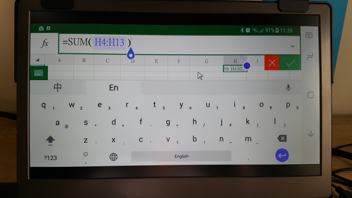 給奇Gechic On-lap 1305H 攜帶式螢幕多媒體測試 以及Samsung Note 8 Dex模式
