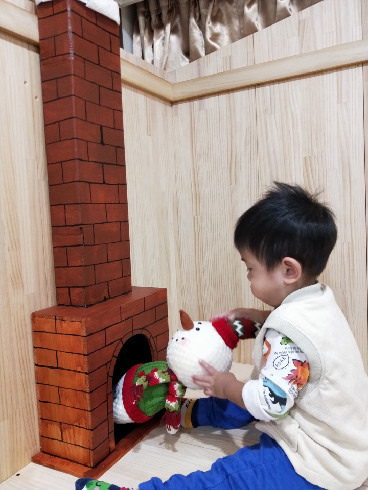 小朋友要求的聖誕節煙囪製作