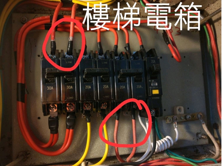 想請問開關箱內的電線