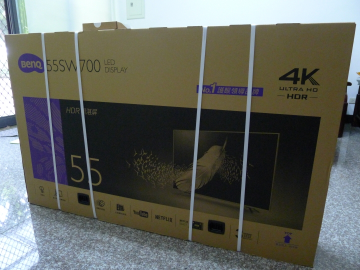 [最新韌體更新]2018年最新BenQ 4K HDR護眼廣色域55吋電視(55SW700)體驗分享