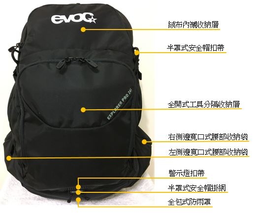 【開箱】只有EVOC可以超越EVOC，2018年 EXPLORER PRO 26L 輕量透氣背包