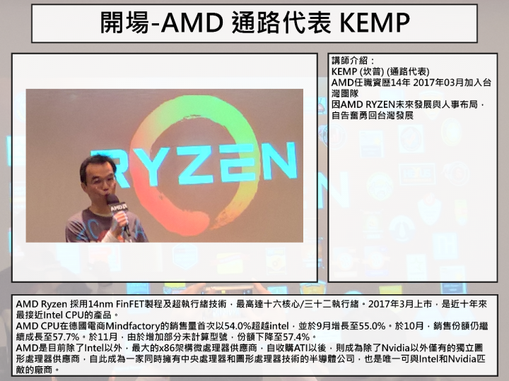 2017 AMD 玩家研討會 3A 齊發 重裝上陣 無往不利