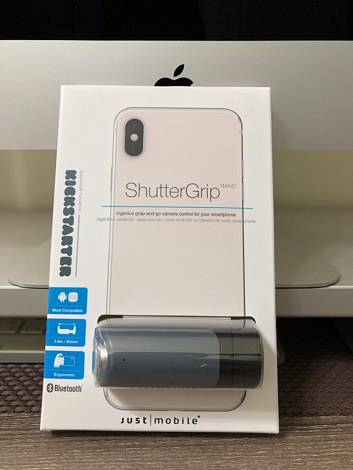 『小開箱分享』Just Mobile  ShutterGrip 手機拍照手把