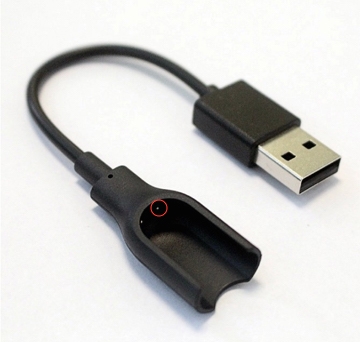 請教小米手環2代充電器極性
