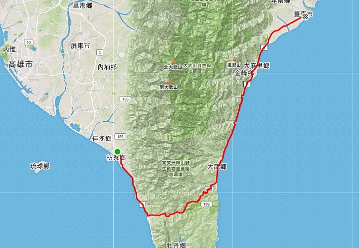 2016 單車環島日誌 Day-11 2016/12/28 枋寮-台東