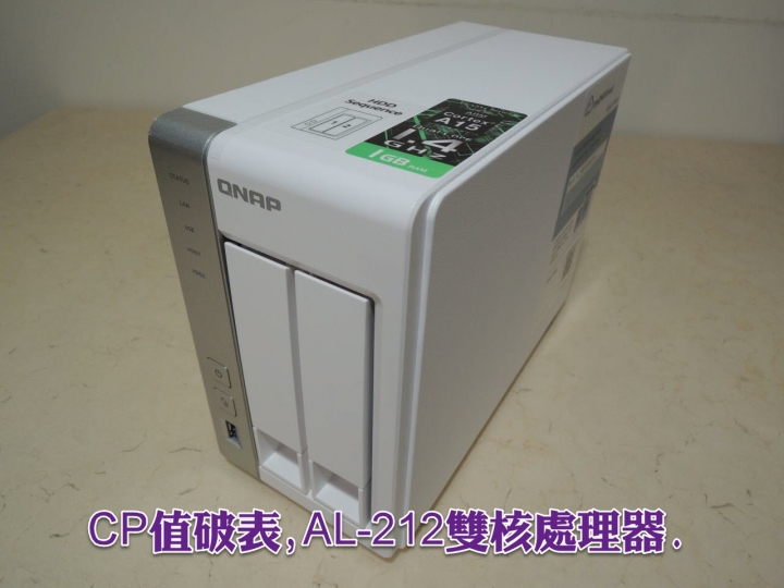 NT99 QNAP TS-231+ 支援快照 NAS 分享