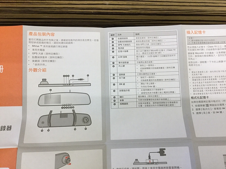 開箱 MiVue™ R62 GPS後視鏡行車記錄器
