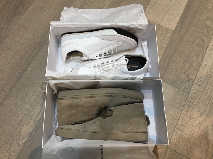 「波特開箱最終章」COMMON PROJECTS tennis Pro運動鞋 & Suede Chukka靴子
