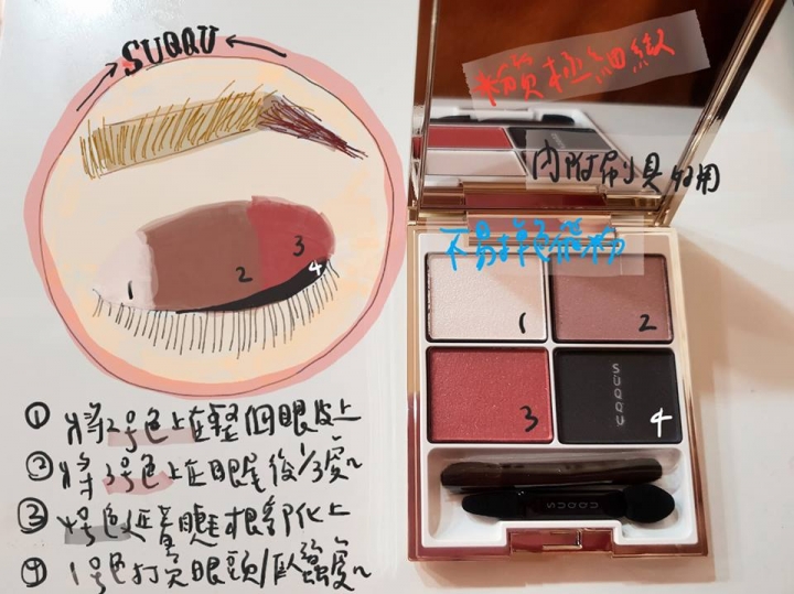 人生一定要擁有一盤的高價眼影 "SUQQU"