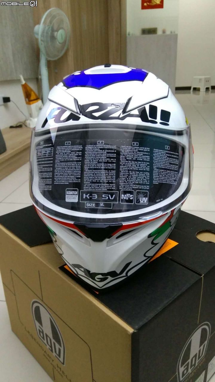 人生第一頂全罩Helmet K3 SV COMIC ML 開箱(由日本亞馬遜購入)