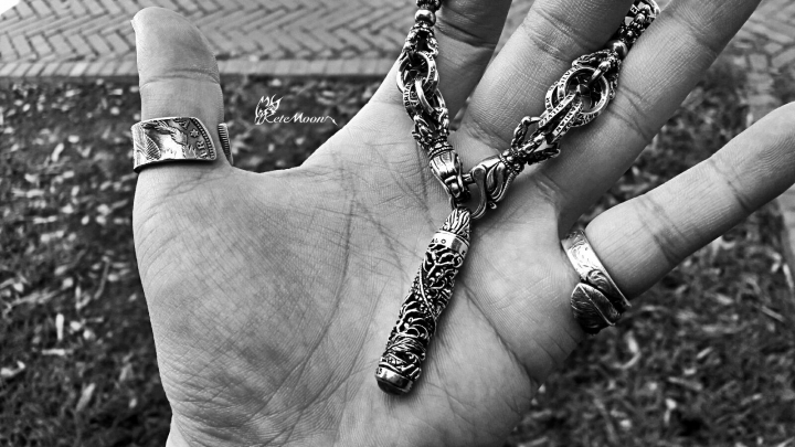 ZOCALO-盤龍髮晶柱墜飾