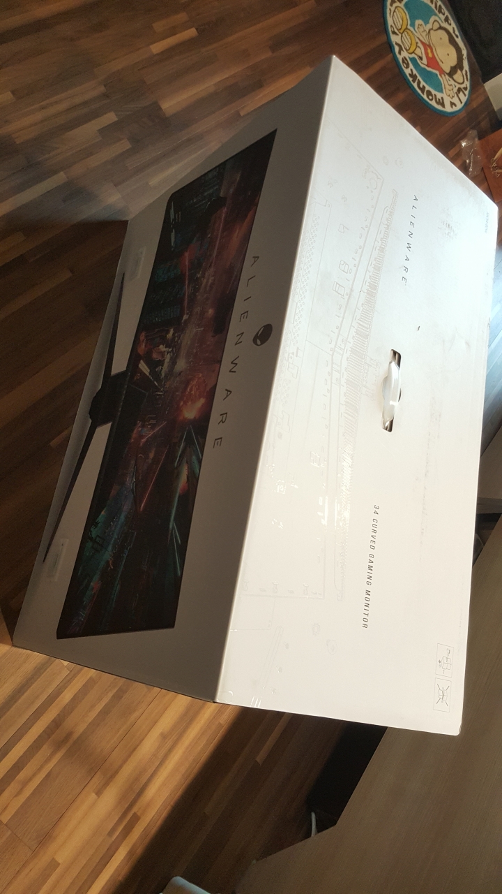 DELL AW3418DW開箱 圖多