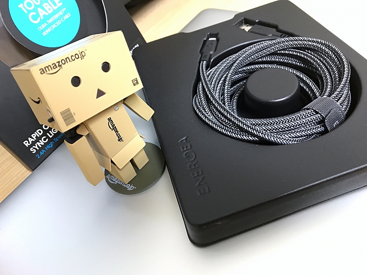 [開箱評測]ENERGEA NyloTough 超強編織耐彎折 Lightning 快速充電線 3M（300cm） ～兼具跳繩功能～充電＋健身～哈哈！