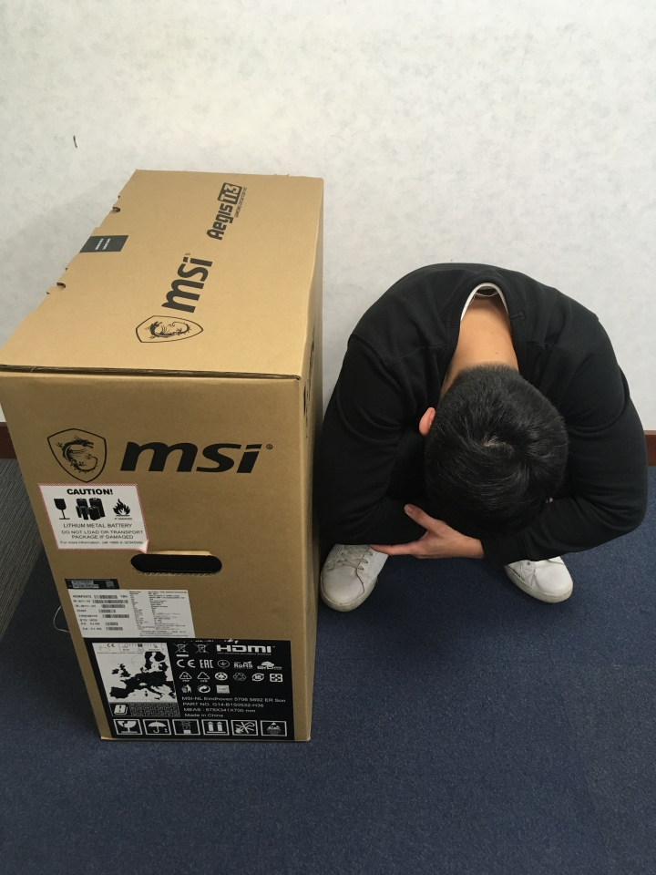 大到嫑嫑，MSI Aegis Ti3不專業實測開箱文