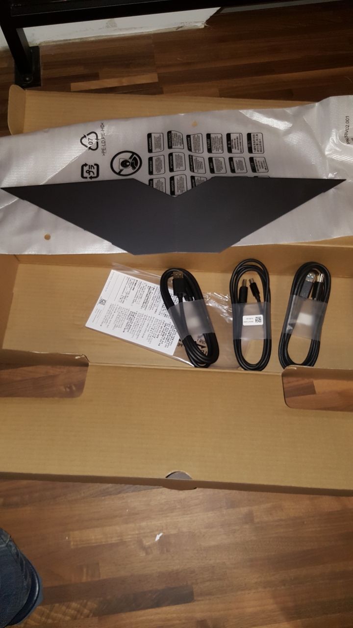 DELL AW3418DW開箱 圖多