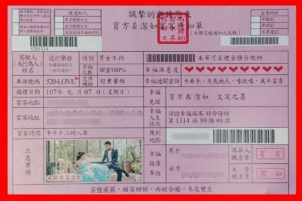 最幸福的罰單！警察情侶「特製炸彈」...親友：不繳都不行