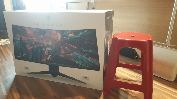 DELL AW3418DW開箱 圖多