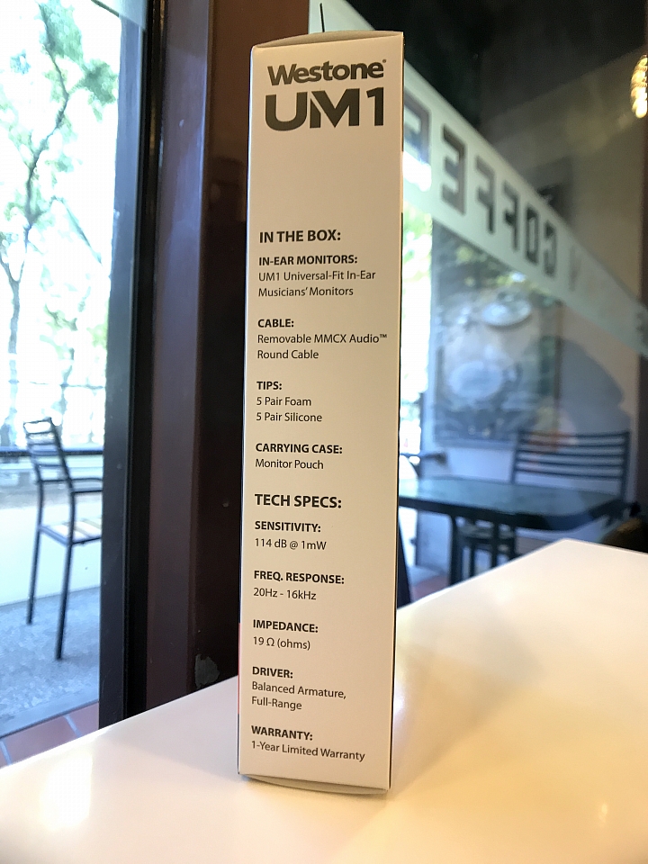 [開箱評測]Westone UM1 入耳式耳機～MMCX可換線版～睡覺側躺也行！