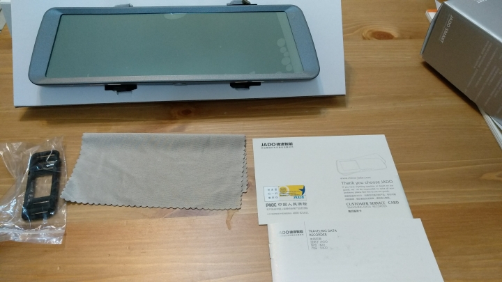 [微開箱] 捷渡D820 雙鏡頭全景流媒體(電子後視鏡)