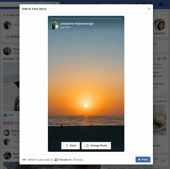 【臉書測試中】限時動態無孔不入！Facebook在電腦版也可以上傳了
