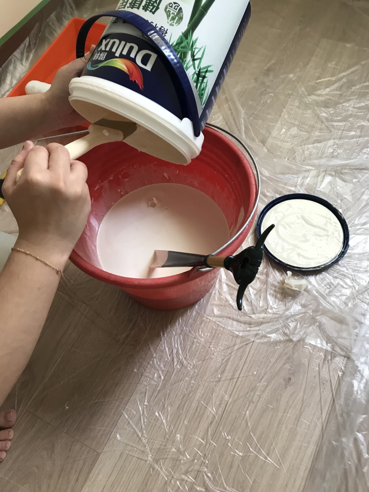 《得利健康居》抗甲醛乳膠漆給家人一個安全的居家環境‧之DIY真的好累.....