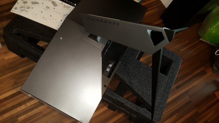 DELL AW3418DW開箱 圖多