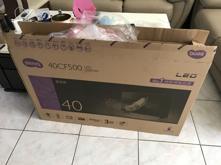 benq 40CF500簡單開箱