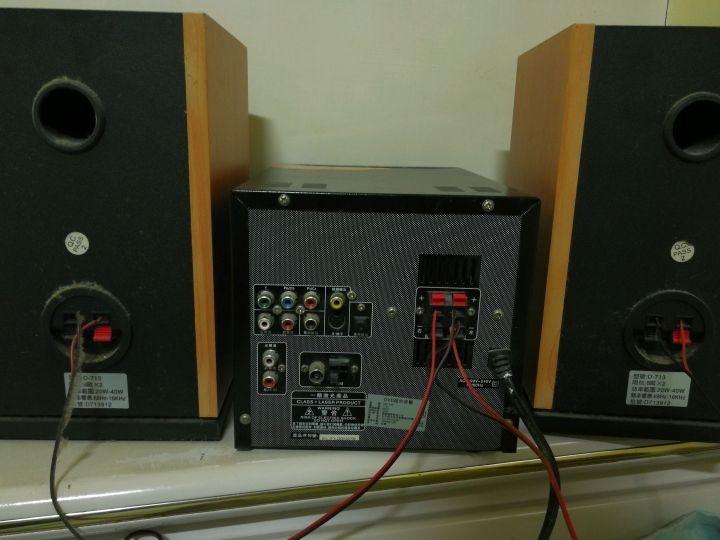 (更)床頭音響主機壞掉,喇叭接電腦主機可行性請教
