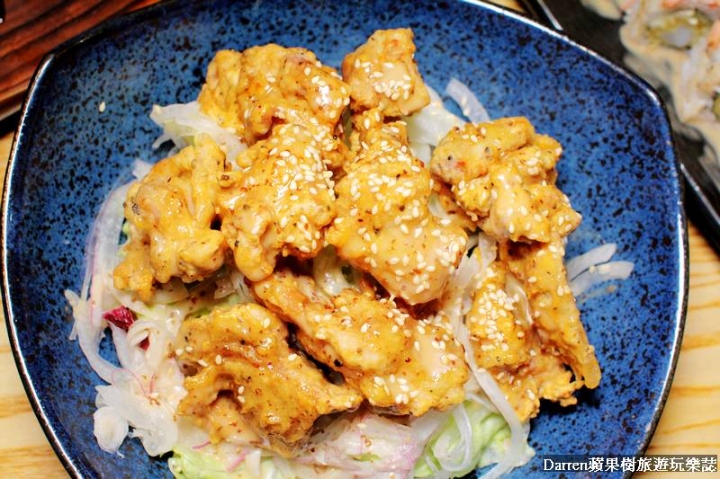『桃園美食推薦』八斤日式料理(含詳細菜單)/鄰近桃園市政府創意卷壽司讓人驚豔日式風格用餐環境超好拍/桃園平價日本料理餐廳 - Darren蘋果樹旅遊玩樂誌