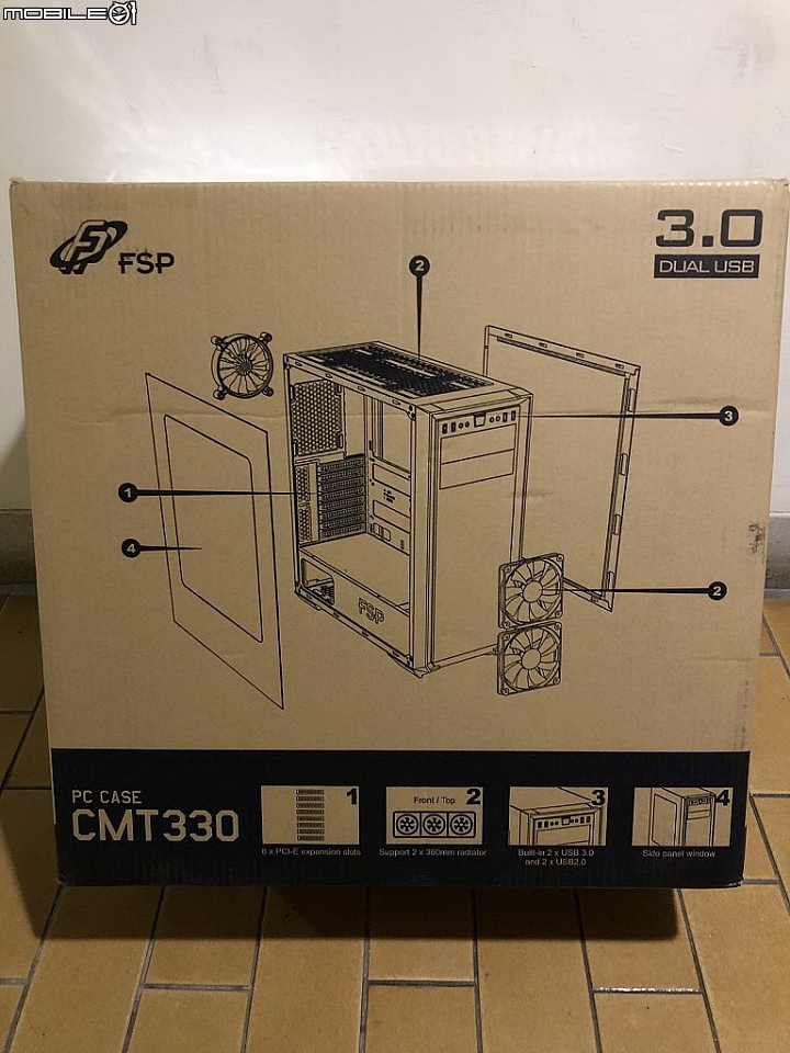 [開箱] 簡約設計風 FSP全漢CMT330悍使者ATX機殼