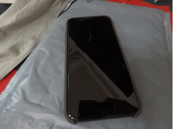 《開箱》iPhone X 原廠矽膠殼 - 深橄欖色