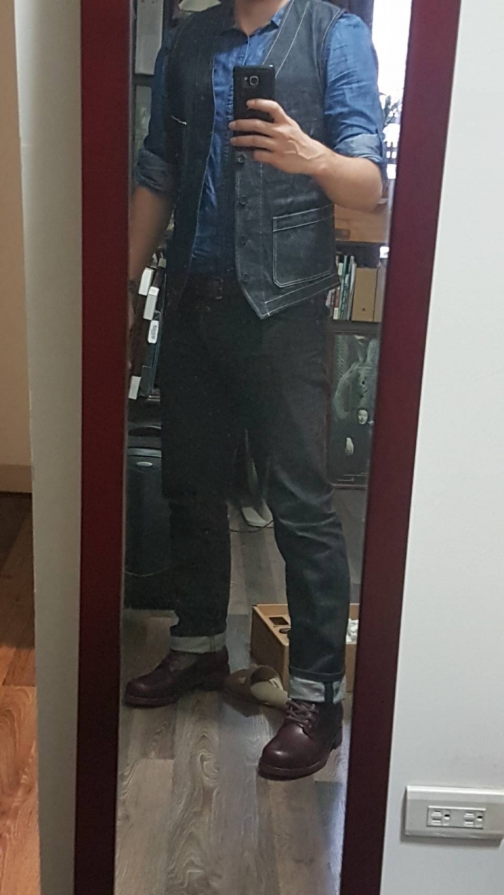 簡易開箱實穿分享- Jeansda Deep Black Rigid Jeans