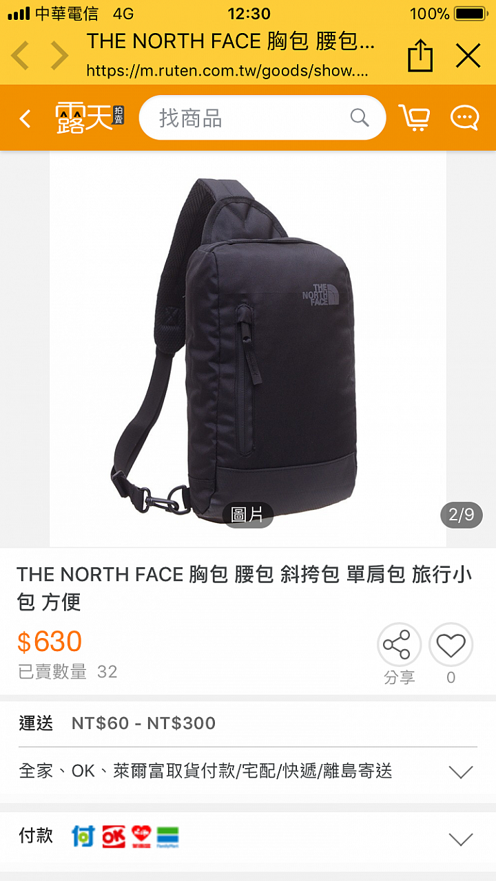 請問the north face的一款包