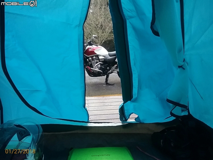 人生首露-重機露營 CB1300SF  溪頭