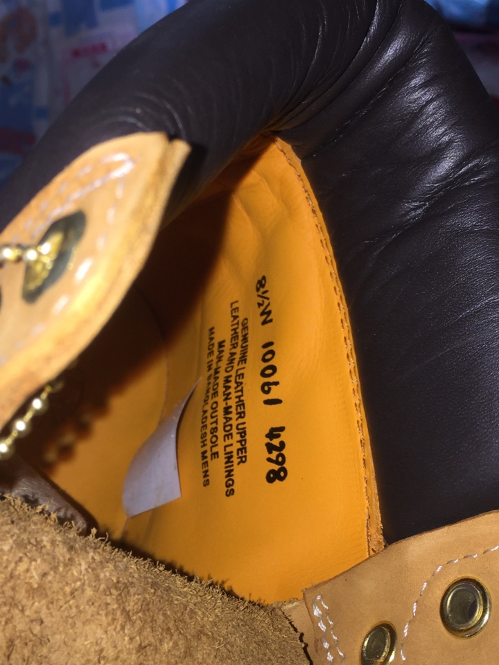 ［請益］timberland 10061黃靴 正仿問題