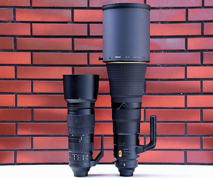 200-500mm和600mm加上1.4X比較