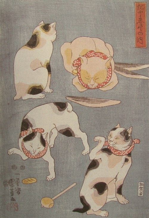異色貓繪實體化！海洋堂膠囊Ｑ博物館「歌川國芳 貓之立體浮世繪美術館」登場