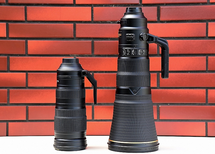 200-500mm和600mm加上1.4X比較