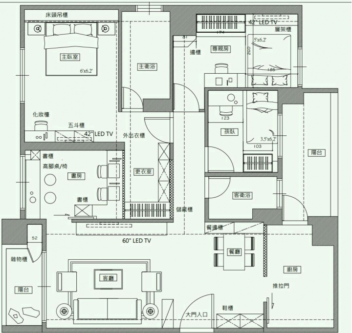 應該選客廳大還是順眼的坐向