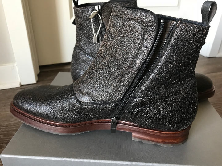 [小牛靴開箱] Alexander McQueen Vintage Calf Boots 復古作舊靴簡易開箱+實穿
