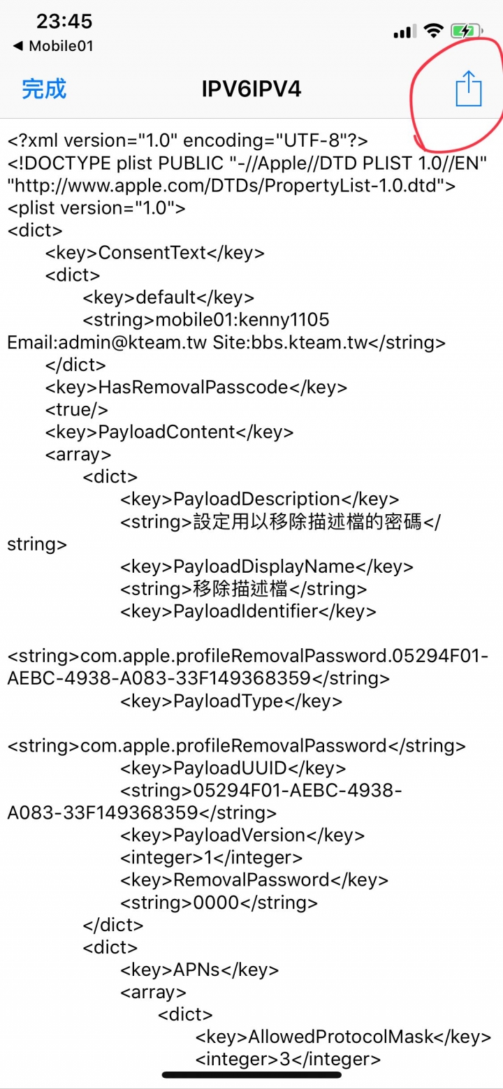 ios ipv6描述檔