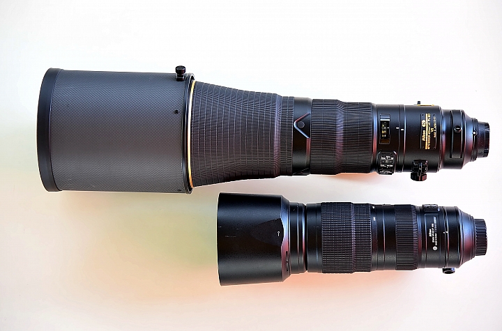 200-500mm和600mm加上1.4X比較