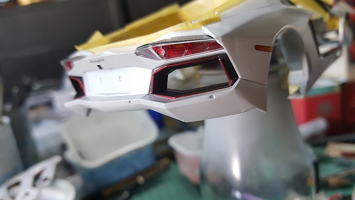 [ Fujimi 1:24 ] 青島 藍寶堅尼 阿凡塔多 LP700-4 硬頂敞篷 Aoshima Lamborghini Aventador LP700-4 Roadster 製作過程