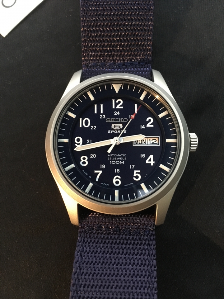 [開箱]人生第一隻 SEIKO 五號機械錶 SNZG11J1