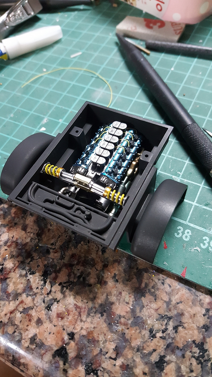 [ Fujimi 1:24 ] 青島 藍寶堅尼 阿凡塔多 LP700-4 硬頂敞篷 Aoshima Lamborghini Aventador LP700-4 Roadster 製作過程