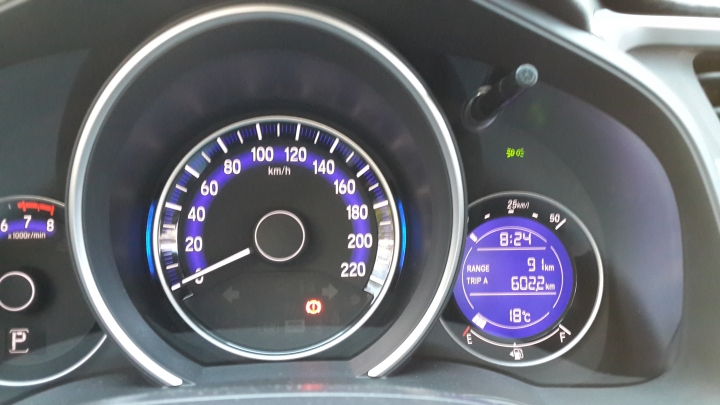 Fit 3.5 一桶油破600公里達成