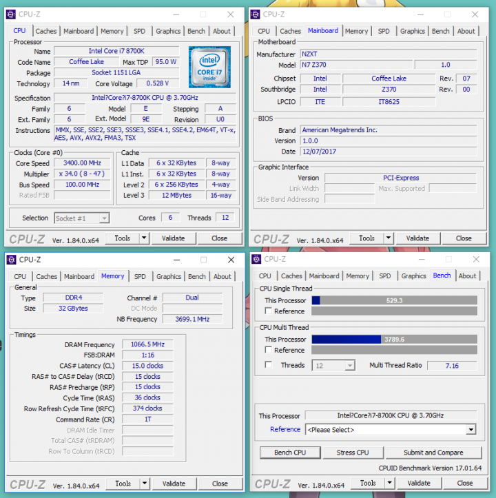 NZXT N7 Z370 潮主板 輕開箱 輕測試!